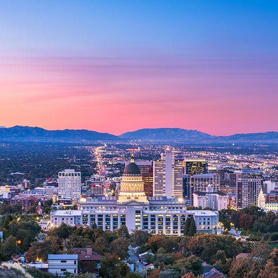 Salt Lake at night