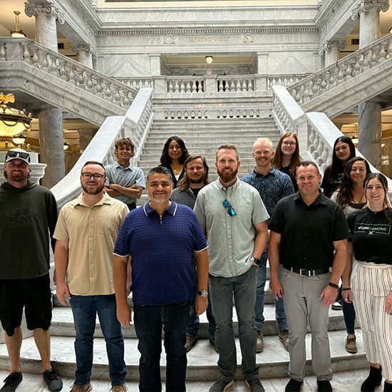 Emerging leaders at Utah Capitol building