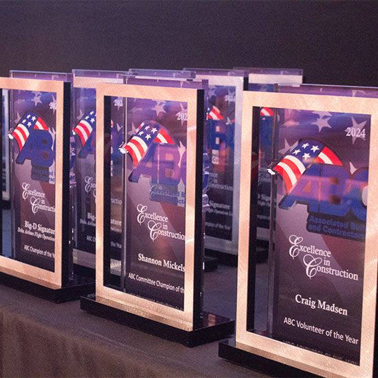 ABC Excellence in Construction plaques