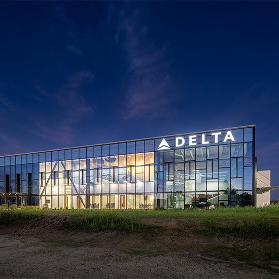 Delta building exterior